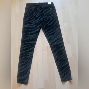 HUDSON High Waist Barbara Skinny in Black Zebra Print SZ 29